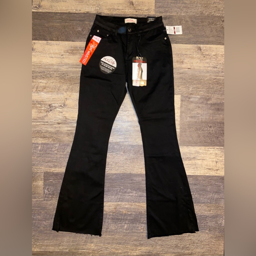 Red Rivet Women's Black Flare Jeans